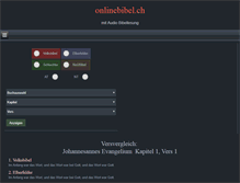 Tablet Screenshot of onlinebibel.ch